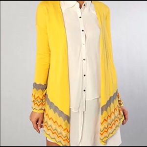 B.B. Dakota yellow cardigan
